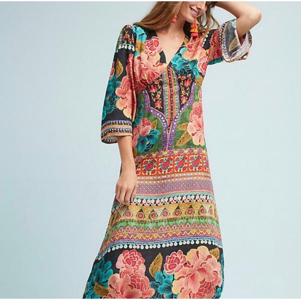 Anthropology Women’s Farm Rio Rosario Maxi Dress size S